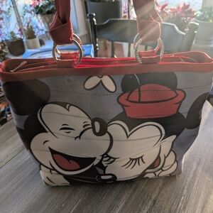 Harvey's Disney Mickey and Minnie Mouse Tote Bag - Black and Red
